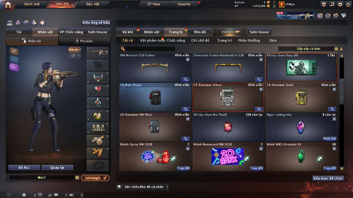 shop acc cf uy tin gia re